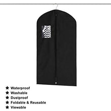 Mobo 'Black Garment Bags – 10pc 24" X 44 Hanging traspirabile Suit Cover Bags with Clear Window for Luggage, Dresses, Linens, Gown Storage or Travel by Shop