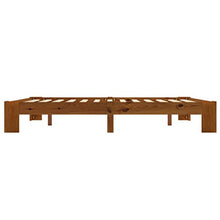BIGTO - Struttura letto in legno di pino massello, per camera da letto, colore: marrone, 160 x 200 cm