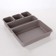 yotijar Cassetta Portaoggetti Organzier Trucco Intimo Scatola Portaoggetti Utensileria Custodia per Gioielli - Grigio