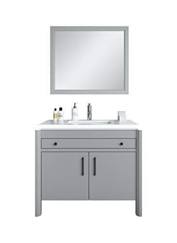 Badplaats B.V. Mobili da Bagno Jura 100 cm Grau - Armadio mobiletto lavabo Mobili Armadietto