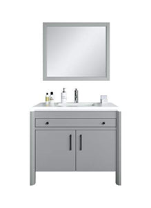 Badplaats B.V. Mobili da Bagno Jura 100 cm Grau - Armadio mobiletto lavabo Mobili Armadietto