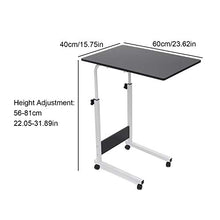 SXGKY Sollevamento Rimovibile Tabella del Computer Portatile Registrabile Laptop Desk Ruota Portatile Ping può Essere Sollevato in Piedi Desk Scrivania Portatile FF (Color : Black)