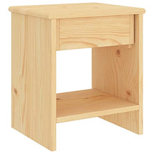 vidaXL Comodini 2 pz Legno Chiaro 35x30x40 cm in Pino Massello