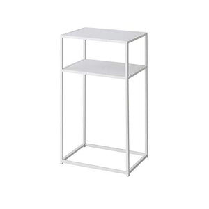 Consolle, Comodino Camera da Letto Dell'hotel, Comodino in Metallo A Doppio Strato, Moderno Tavolo Multifunzione, Beige/Bianco/Nero, Altezza 70 Cm(Color:Bianca,Size:40 * 30 * 70CM)