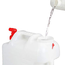 Relaxdays Tanica con Rubinetto, Coperchio a Vite del Contenitore, per Acqua Potabile, 25 L, Senza BPA, Bianco-Rosso, 25 Litri