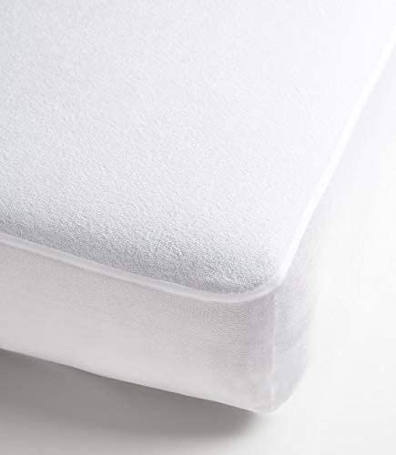 Coprimaterasso impermeabile LETTO SINGOLO 90X190 con angoli. Antiacaro antiallergico lavabile a 90°…
