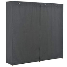 Festnight Armadio in Tessuto, Guardaroba Portatile Grigio 173x40x170 cm