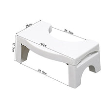 MGMDIAN Sgabello WC - Sgabello con piedistallo Sgabello toeletta in plastica Sgabello da Bagno Sgabello Pieghevole - Sgabello Tozzo Accessori da Bagno