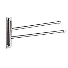 OLDJTK Portasciugamani a Parete in Acciaio Inossidabile SUS304 da Bagno Portasciugamani da Cucina Lucido (2 Bracci)