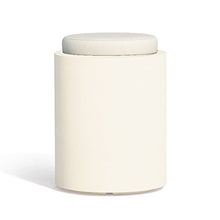 TEKCNOPLAST Comfy Round Vaso, Plastic, Bianco, 40x H 54 cm