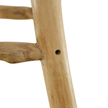 vidaXL Sgabello da Bar in Vera Pelle e Teak Rotondo Sedie Seggiole Seduta Sala