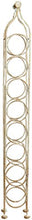 Biscottini Porta Bottiglie in Ferro battuto Finitura Bianca Anticata L12xPR12xH105 cm