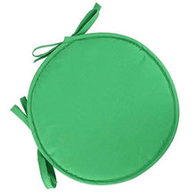 eewopjkj Cuscini per sedie Rotondi per Sedia da Pranzo Confezione da 2 con Lacci Cuscini per sedili universali Cuscini per Esterni per Interni Cucina da Giardino-Verde 30x30 cm (12x12 Pollici)