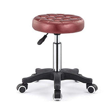 Poltrone Nubao Girevole di Bellezza Sgabello su rotelle, Bellezza Terapista Sgabello con Red Cuoio Sintetico dei sedili, Altezza Regolabile 45-59 cm, Peso 160 kg supportati, Beauty Therapist Stoolfor