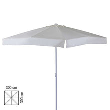 VERDELOOK Ombrellone in Alluminio e Poliestere, 3x3 m, Ecrù