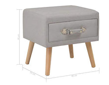 Comodino Bianco con Cassetto,2 PezziCassettiera con Cassetti da Letto in Tessuto+legno Cassettiera Camera da Letto Comodino con Cassetto e Scompartimento Aperto Supporta 40x 35x40cm Grigio