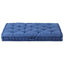 vidaXL - Cuscino per pallet, in cotone, 120 x 80 x 10 cm, colore: Azzurro