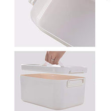 KKYY Organizzatore Di Scatole Di Immagazzinaggio A Doppio Strato Bianco Per Kit Di Pronto Soccorso, Forniture Mediche, Mediche E Dentistiche - 3 Scomparti, Trasparente (Due Dimensioni)