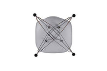 INJOY LIFE - Set di 4 sedie da pranzo moderne con gambe in metallo, sedie in plastica, per ufficio, salotto, cucina, camera da letto, colore: grigio