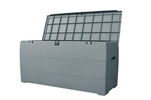 Duramax Cassapanca in PVC, grande capienza, ideale per interni ed esterni, grigio, taglia unica
