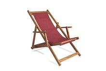 Sdraio AFRODITE in frassino tinto teak (Rosso Melange)