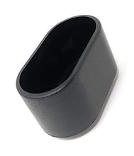 Design61, 8 tappi per gambe delle sedie, 38 x 20 mm, per tubi ovali, per sedie da giardino