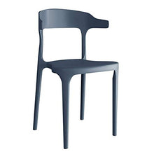 zvcv Sedia da Tavolo da Pranzo, Sedia da Cucina, Sedia da Giardino in plastica con Schienale Basso, Sedie dal Design ergonomico, Supporto Lombare, I