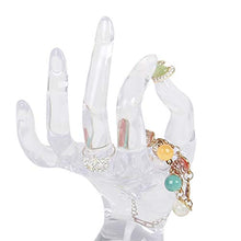 Fgyhty Gioielli Collana Espositori Ok Forma del Supporto della Mano del Braccialetto della Forma Ring per Pendenti Anelli Spettacoli Props