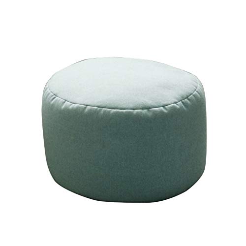 PAN&PAN Pouf Ottoman Poggiapiedi, Solido Sedia Colori Bean Bag Piano Confortevole Resto del Piede Pouffe Rimovibile for Soggiorno Camera da Letto dei Bambini in camera-45x28cm (Color : Verde)