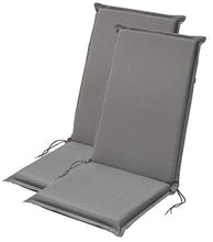 Traumnacht Comfort, Cuscini per Sedia a Sdraio, Set di 2, Outdoor, Antracite, 120 x 50 x 6 cm
