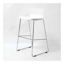 JISHIYU-Q Sedia da tavolo in stile europeo per il tempo libero in ferro battuto, sedia da bar, sgabello alto, sedia da tavolo, sedia da bar (colore: bianco)