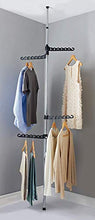 Kit Closet Organizer appendiabiti Interno armadi, Bianco/Nero, Unico