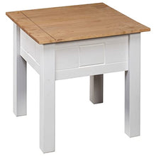 vidaXL Legno Massello di Pino Comodino Panama Range Rustico Robusto Stabile Comò Tavolino Notte Salotto Portaoggetti Consolle Bianco