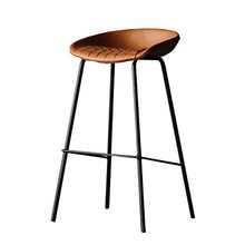 LKLXJ Sgabelli da Bar Sedie-Sgabello in Metallo 60/70cm Sedia Bar Cucina,con Poggiapiedi,Altezza del Bancone, Struttura Reticolare per Interni E Esterni in Ecopelle Sgabello Industriale 1 Pezzo Nero