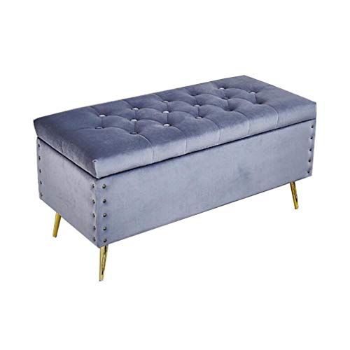 LXESWM Pouf Panca Ottomana Ottomano Panca poggiapiedi Pieghevole Imbottito Trapuntato Bagagli con la Copertura, for Soggiorno Camera da Letto (Colore : K, Size : 60cm)