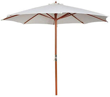 SHANCL Ombrellone Ombrellone 300 * 258 Centimetri ombrellone Giardino Esterno Bianco Ombrellone da Spiaggia Parasole Canopy all'aperto