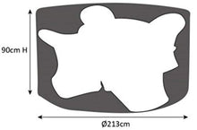 SORARA Copertura Protettiva per Tavola Rotonda, Grigio, Ø 213x90 cm