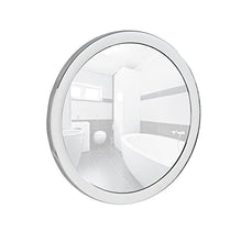 WENKO Specchio cosmetico Pistoia cromato - ingranditore 5x, superficie specchiante ø 12.5 cm, Plastica, 14.5 x 3.5 cm, Cromo