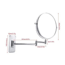 Specchio da toeletta a LED, specchio a parete, specchio ingranditore 10x da 7,87 pollici Specchio girevole da 360 gradi doppio lato rotondo specchio girevole Specchio da barba pieghevole da bagno Spe