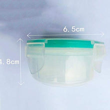 Weiy - Scatola porta pillole portatile, rotonda, trasparente, 3 griglia, multifunzione, con piccoli ornamenti