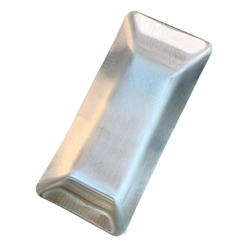 Cabilock Vassoio Portasciugamani in Acciaio Inox Vassoio Portagioie Piatto Condimento Portasciugamani Portaoggetti Organizer Vassoio per Trucco Vassoio per Snack Piatto per Salsa per