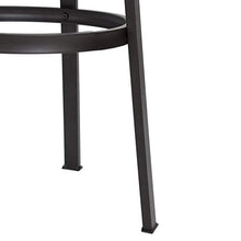 Homy Casa - Set di 2 Sgabelli da bar - Stile Vintage Industriale - in Metallo e MDF - Regolabile in Altezza 61-74 cm