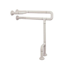 Senza Barriere Maniglioni per WC, Equilibrio Skid Temperatura Ambiente Corrimano del Bagno Maniglia Supporto Sicurezza in Acciaio Inossidabile per Anziani Bambini Disabili Gestante,Bianca