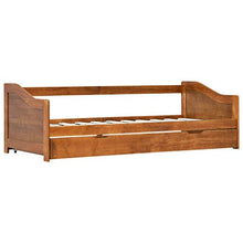 BIGTO - Divano letto estraibile, struttura in legno di pino massello, per la casa, 90 x 200 cm, colore: Marrone miele