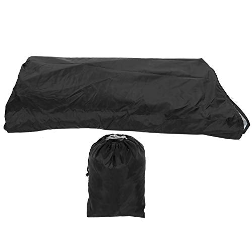Viccilley Parapolvere - Copridivano Nero a Forma di U Copridivano Antipolvere Impermeabile per mobili da Esterno 321x155x76/86cm