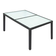 Belissy Tavolo Da Giardino Con Sedie Tavolo Giardino Con Sedie Sedie Da Giardino Tavolo Da Pranzo Giardino Con Sedie,Set Da Pranzo Con 6 Sedie E Mobili Da Giardino,Resistente Alle Intemperie,Nero