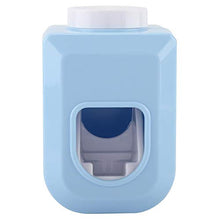 Tarente Distributore di dentifricio a Muro Distributore Automatico Squeezer Dentifricio Supporto Dentifricio Bagno (Blu)