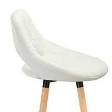 WOLTU Sgabelli da Bar Coppia Sedie Alte per Cucina Ristorante Gambe Legno Massello 2 Pezzi Bianco BH111ws-2