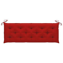 vidaXL Cuscino per Dondolo Rosso 150 cm in Tessuto