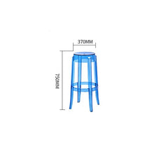 Seggiola da bar WDX- Sgabello in plastica Trasparente e Sgabello Confortevole (Color : D)